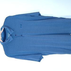 Under Armor Blue Playoff Polo